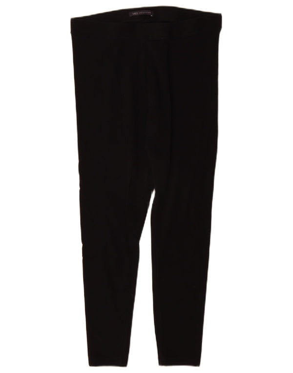 Leggings corti da donna Marks & Spencer UK 12 cotone nero medio