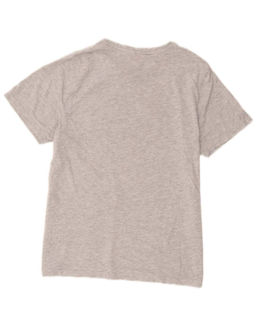 T-shirt grafica da uomo con animali in cotone grigio medio