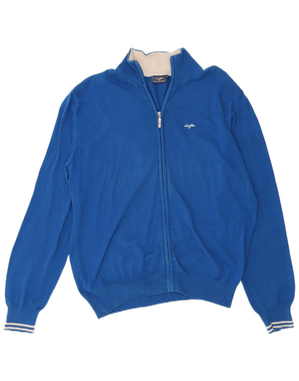 Maglione cardigan da uomo Lotto 2XL in cotone blu