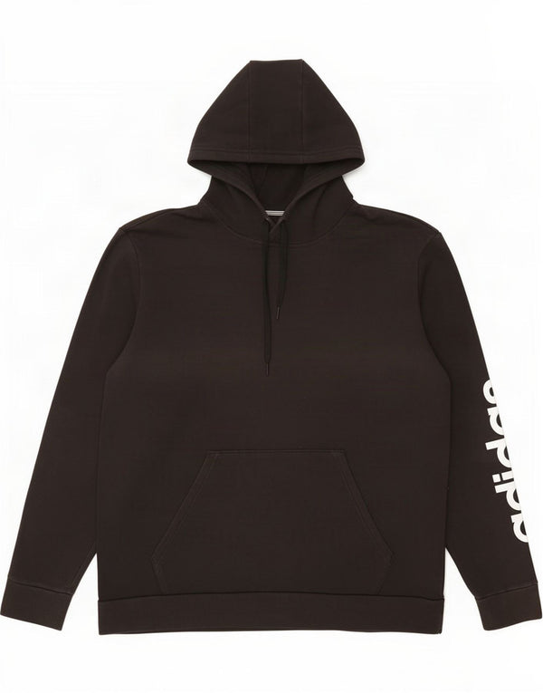 Felpa con cappuccio grafica da uomo Adidas XL nera