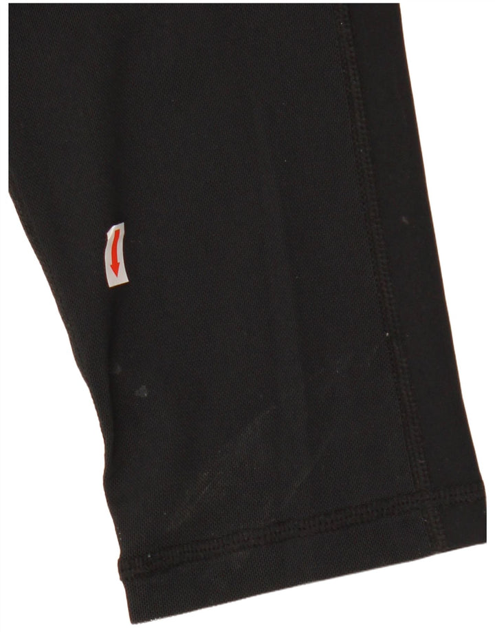 Leggings Capri grafici NIKE da donna Dri Fit UK 12 poliestere nero medio