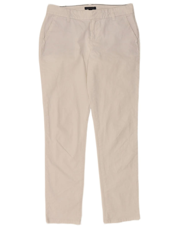 Pantaloni chino slim da donna Tommy Hilfiger US 4 Small W28 L29 Cotone bianco