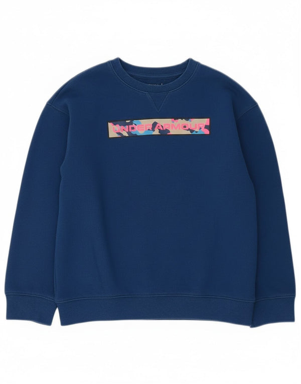 Under Armour Ragazzi Cold Gear Graphic Felpa Maglione 7-8 anni Piccolo Blu