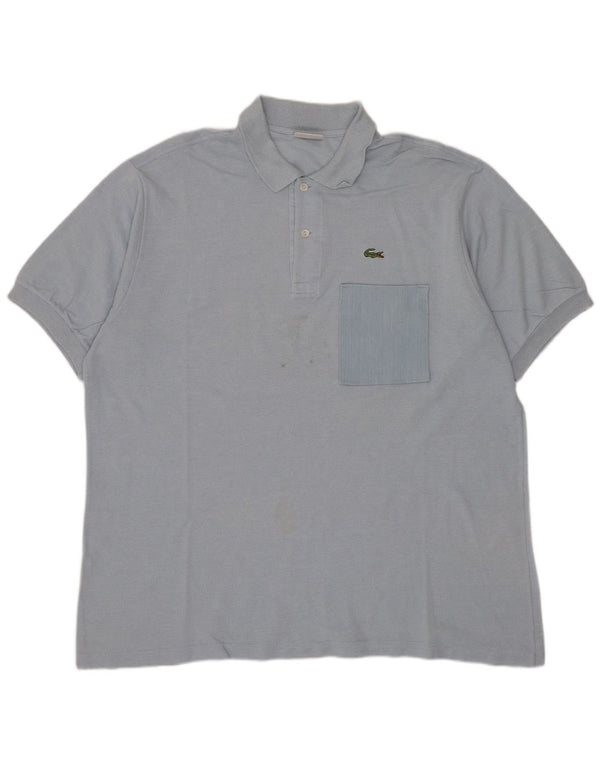 Polo da uomo Lacoste taglia 7 2XL cotone blu