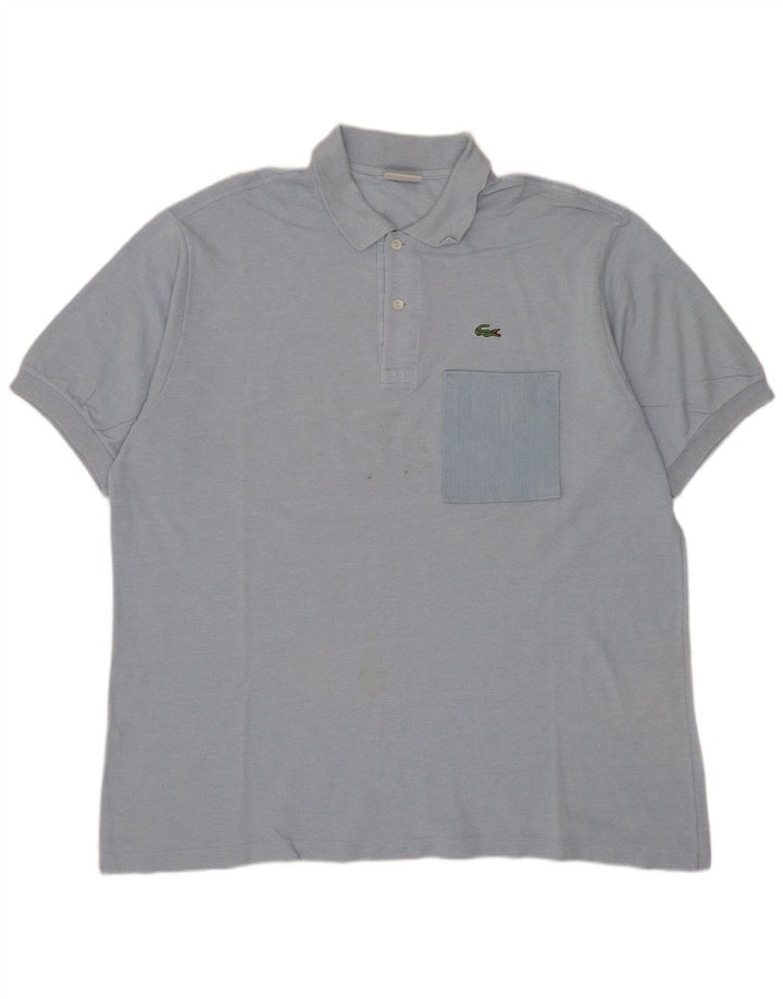 Polo da uomo Lacoste taglia 7 2XL cotone blu