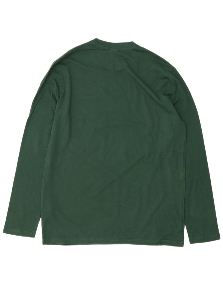 OAKLEY Top da uomo vestibilità regolare a maniche lunghe in cotone verde medio