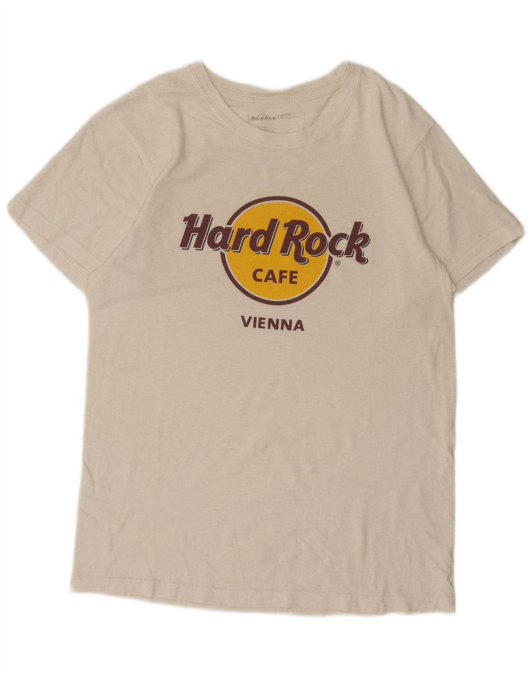 T-shirt grafica da uomo Vienna Hard Rock Cafe, colore bianco medio
