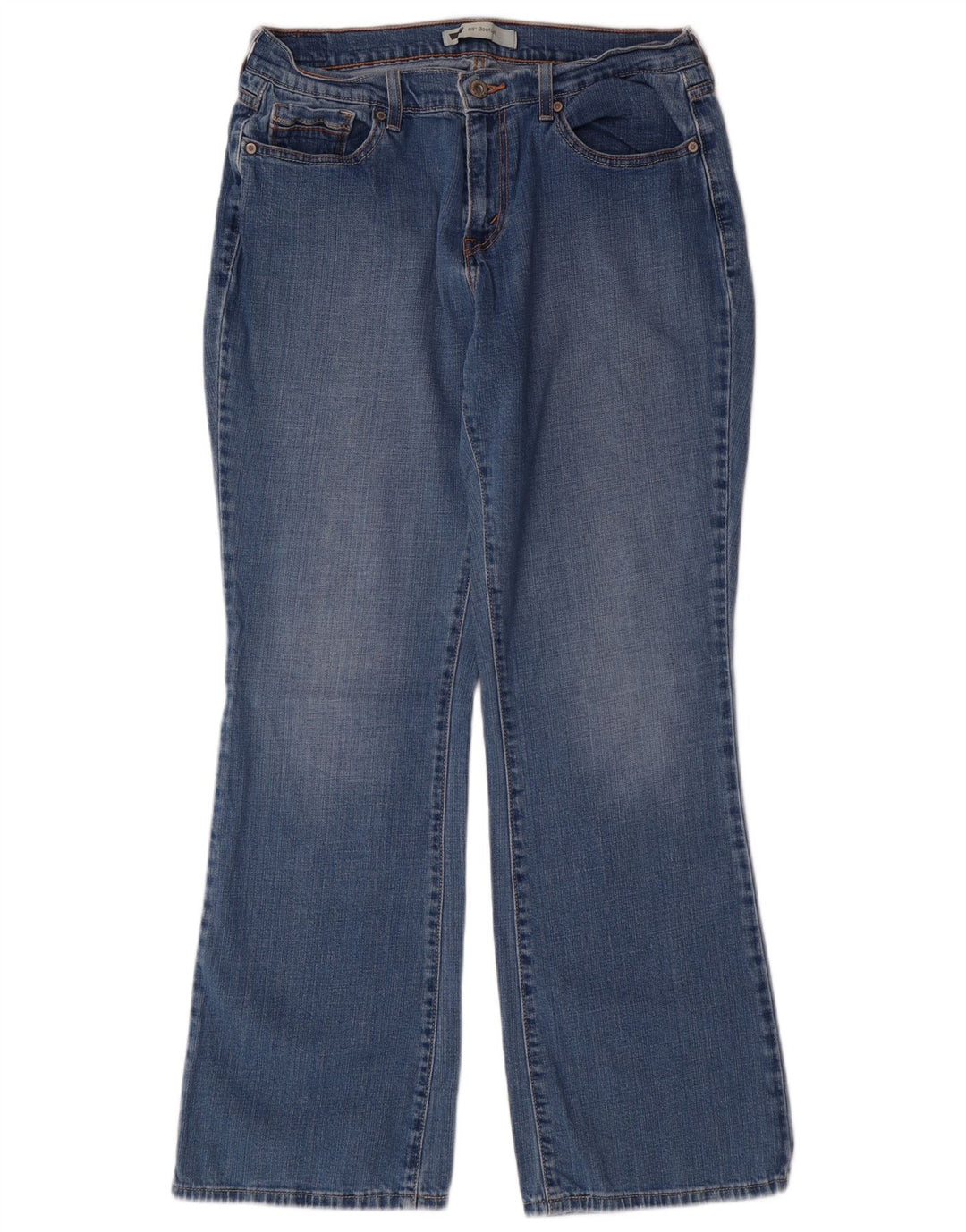 Levi's Donna 515 Bootcut Jeans US 10 Large W30 L32 Blu Cotone Classico