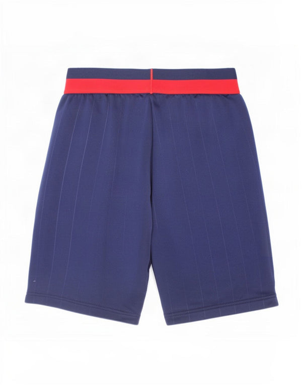 Pantaloncini sportivi Adidas da ragazzo FC Bayern Munchen 9-10 anni a righe blu navy