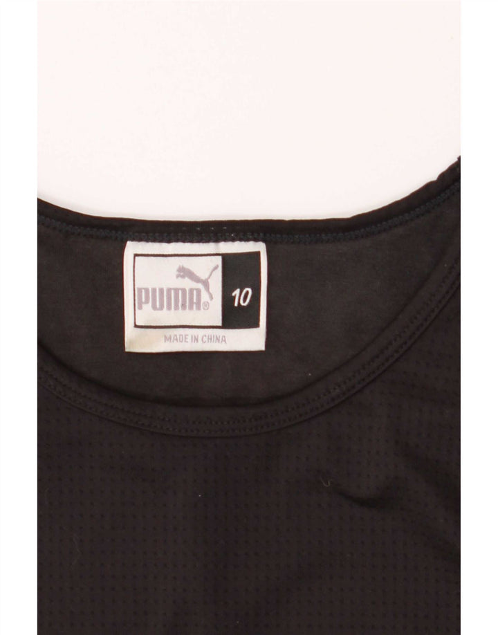 Canotta da donna Puma UK 10 piccola nera in poliestere
