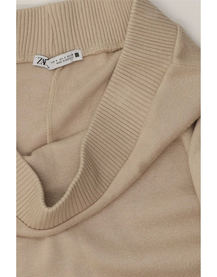 Gonna midi Zara da donna piccola W26 Beige