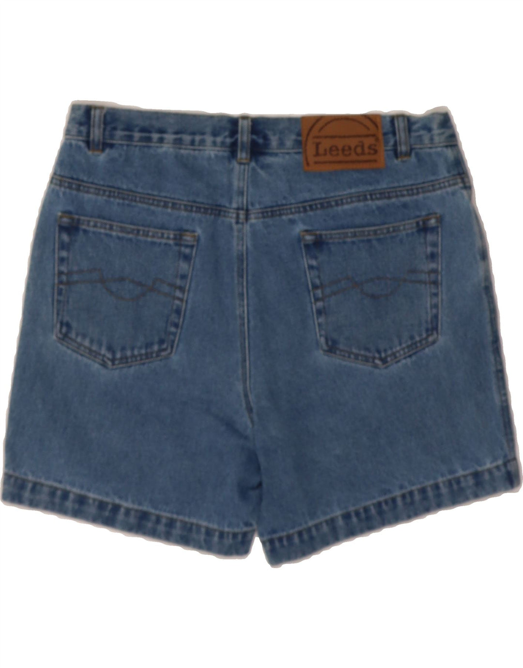 LEEDS Womens Denim Shorts W34 Large Blue Cotton Vintage Leeds and Second-Hand Leeds from Messina Hembry 