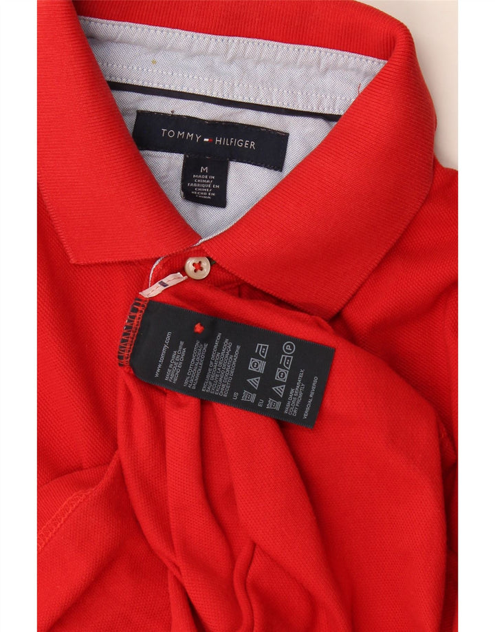 Polo da uomo Tommy Hilfiger in cotone rosso medio