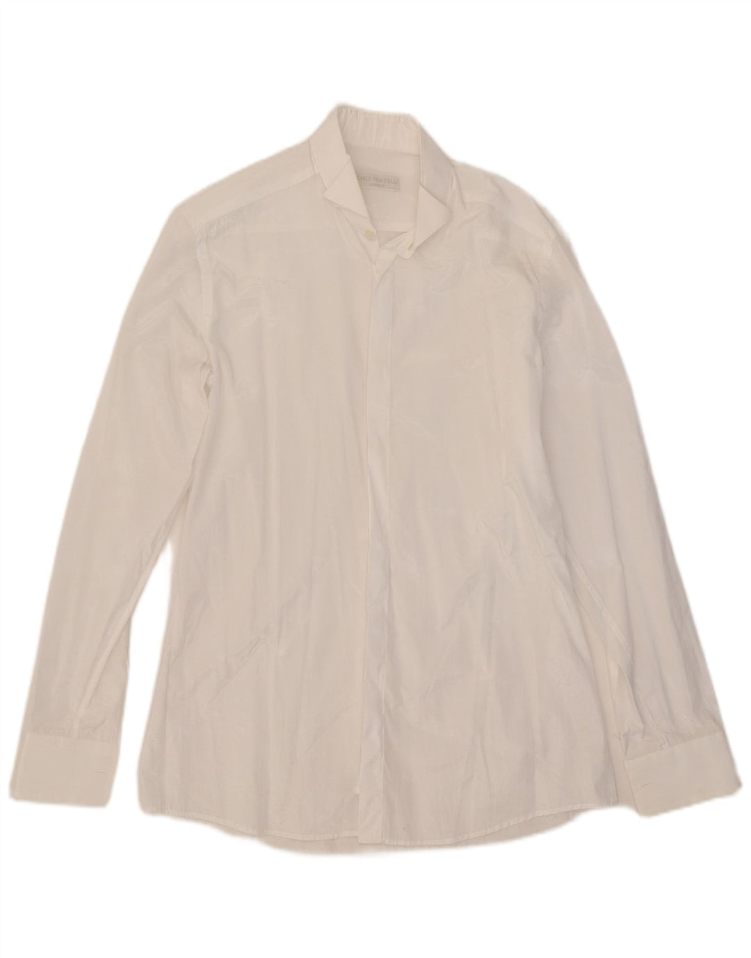 Camicia da uomo Carlo Pignatelli taglia 38 15 poliestere bianco medio