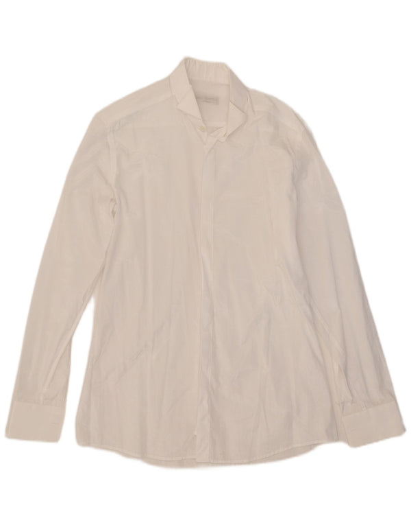 Camicia da uomo Carlo Pignatelli taglia 38 15 poliestere bianco medio