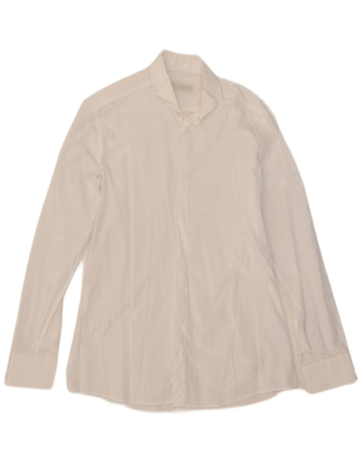 Camicia da uomo Carlo Pignatelli taglia 38 15 poliestere bianco medio