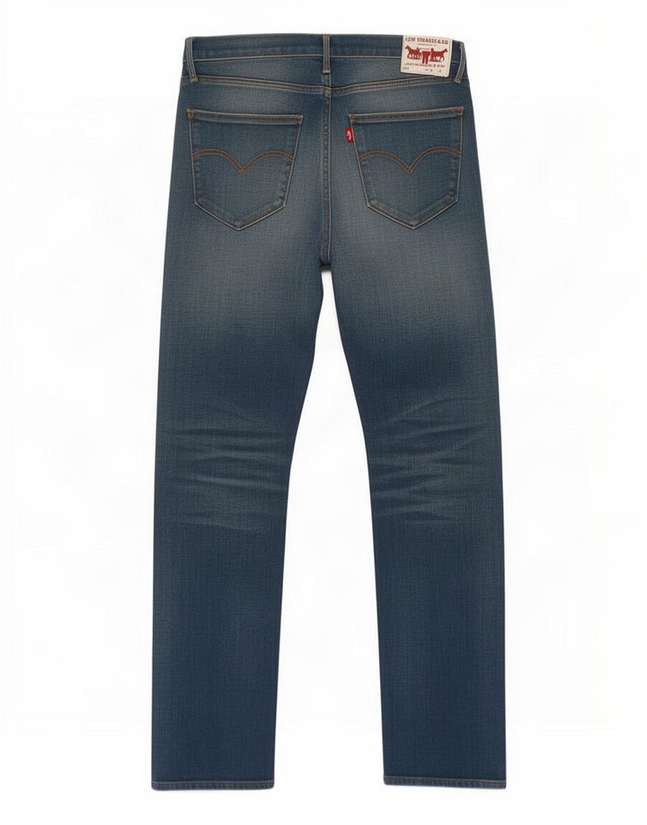 Levi's Uomo 504 Jeans dritti W34 L31 Blu