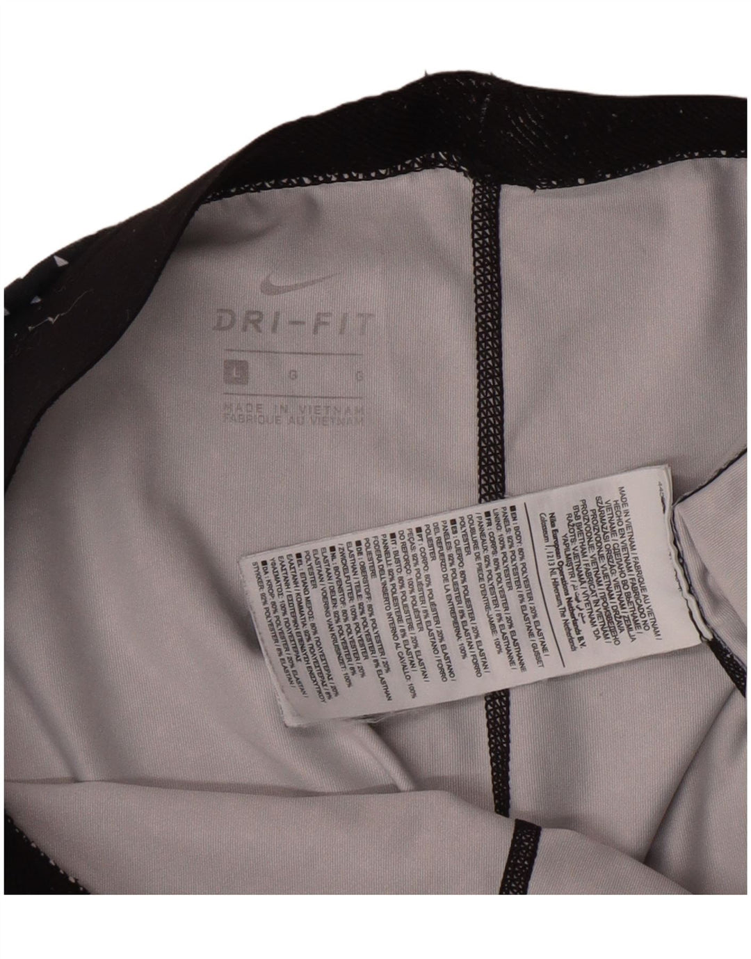 Leggings grafici Nike Dri Fit da donna UK 14 Large Navy Blue Spotted Sports