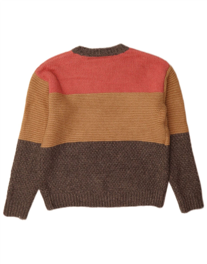 Maglione maglione girocollo da donna Marks & Spencer UK 10 piccolo grigio