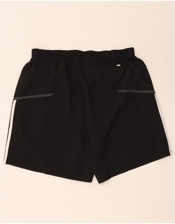 Pantaloncini sportivi ADIDAS Climalite da uomo grandi in poliestere nero