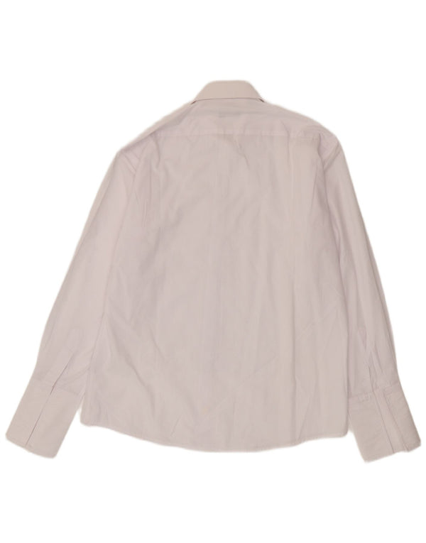 Camicia formale da uomo Pierre Cardin taglia 39 15 1/2 SCotone bianco medio