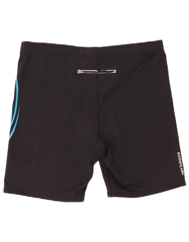 Pantaloncini sportivi grafici da uomo New Balance grandi neri