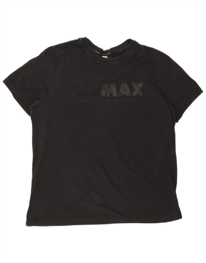 T-shirt grafica da uomo NIKE Top XL in cotone nero