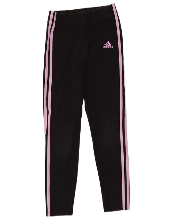 Leggings Adidas Bambina 12-13 Anni Cotone Nero