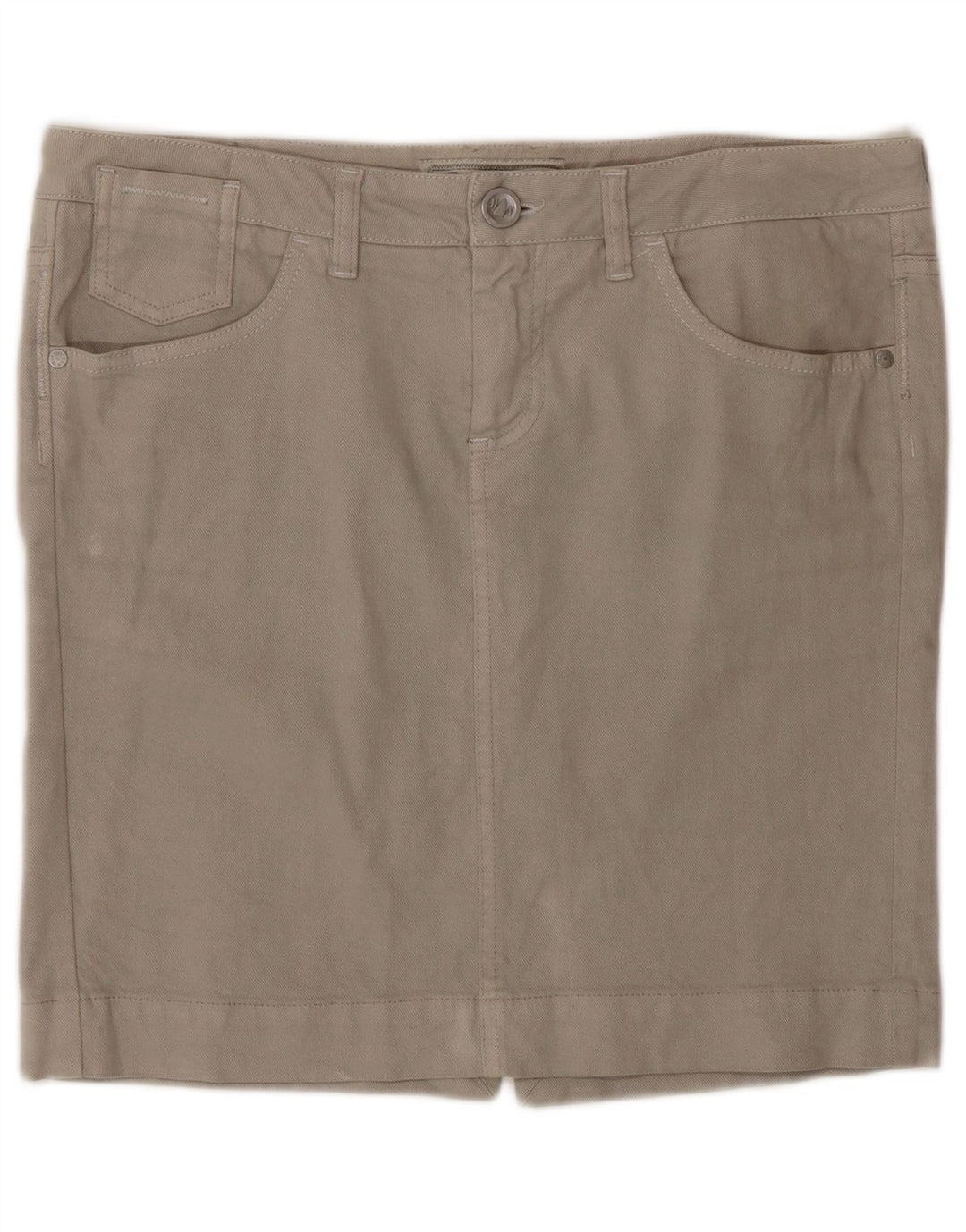 Minigonna in denim da donna Murphy & Nye W31 cotone grigio medio
