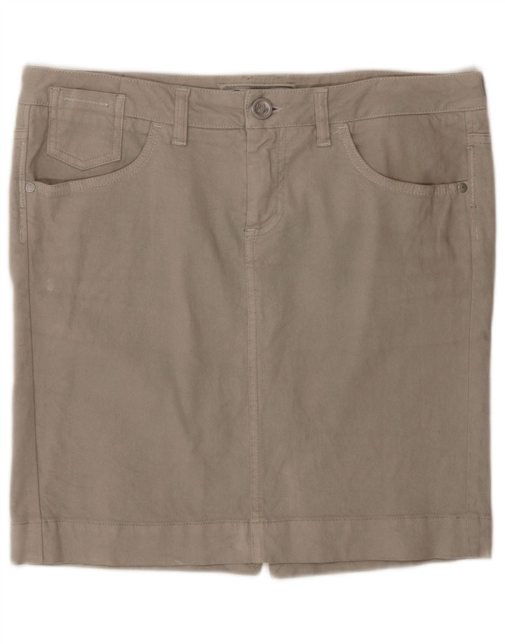 Minigonna in denim da donna Murphy & Nye W31 cotone grigio medio