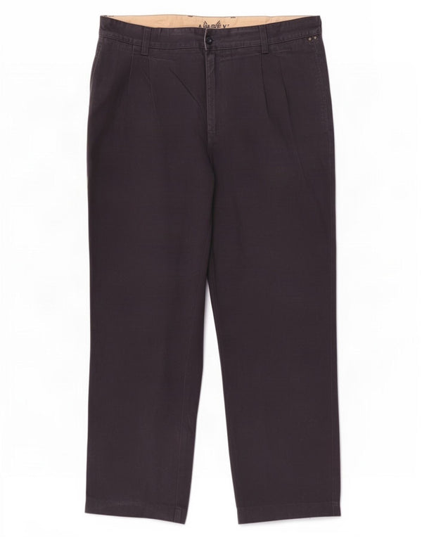 Pantaloni chino con pegging da uomo Avirex W36 L29 cotone blu navy