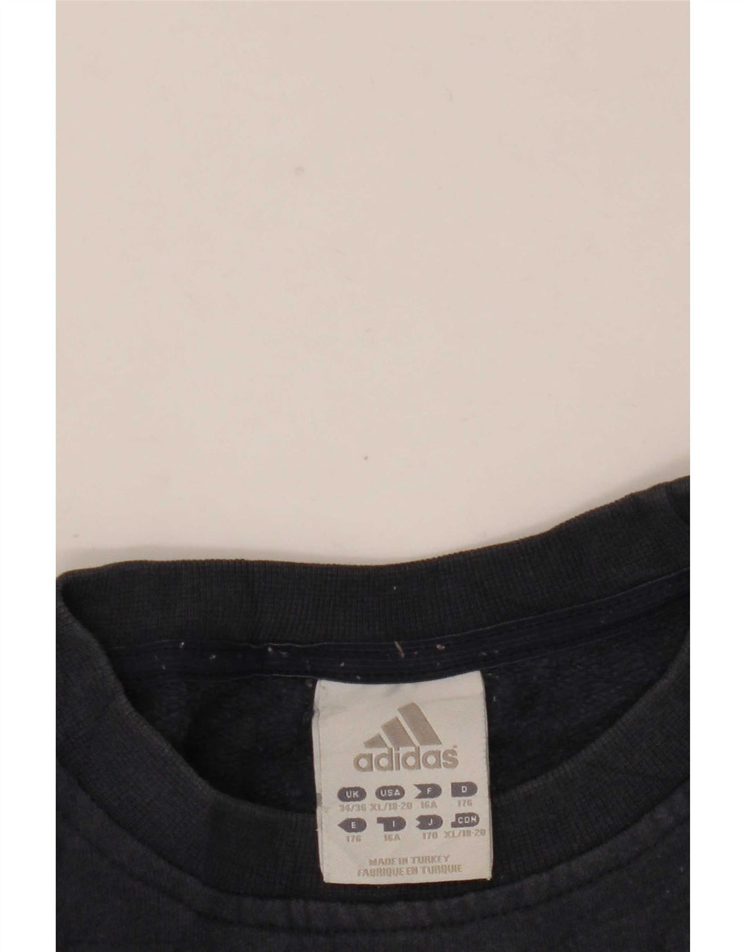 Felpa grafica Adidas da ragazzo, 15-16 anni, blu navy