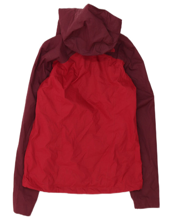 Giacca antipioggia da donna con cappuccio The North Face UK 6 XS Borgogna Colourblock