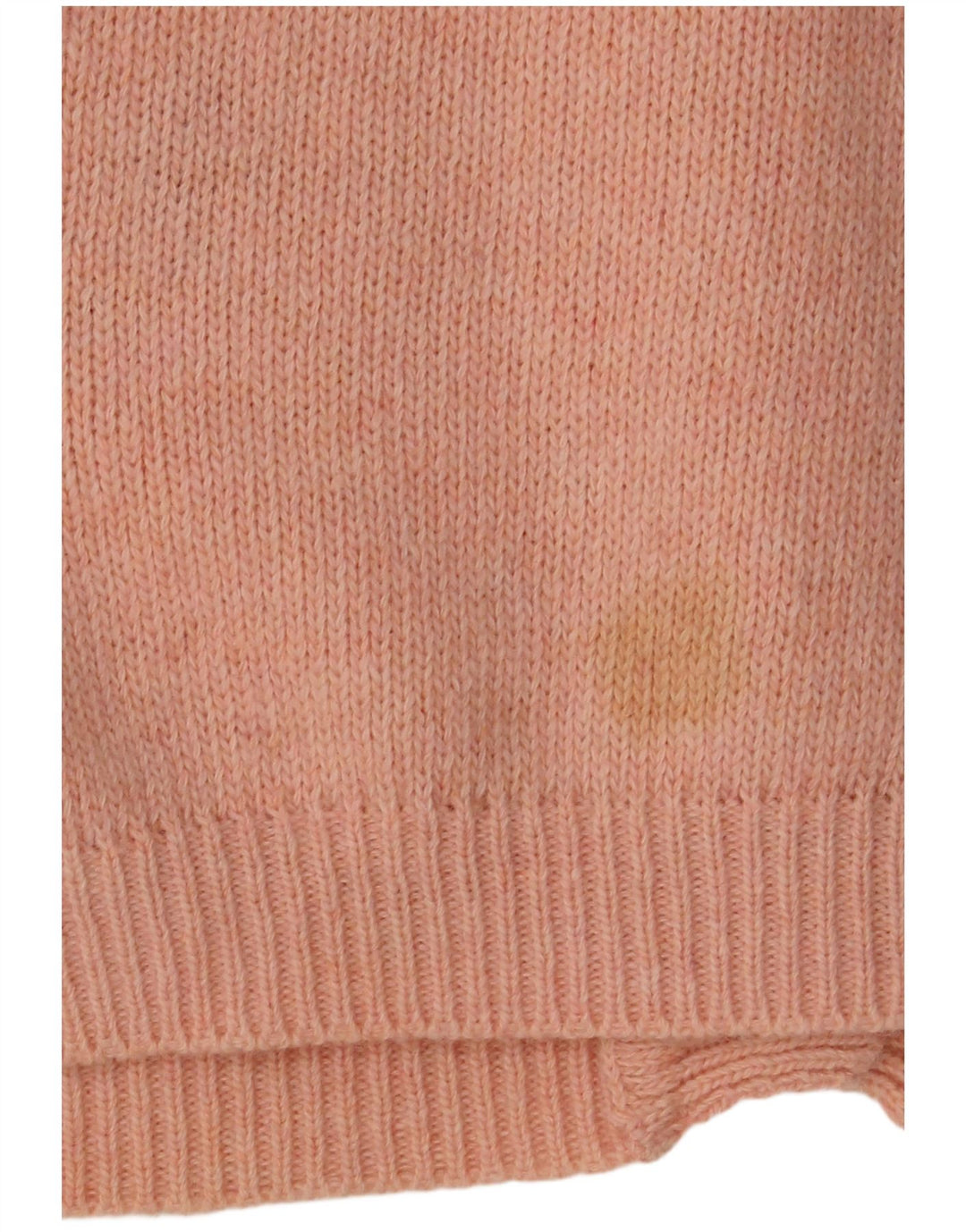 Maglione cardigan da donna VINTAGE UK 16 grande lana floreale rosa