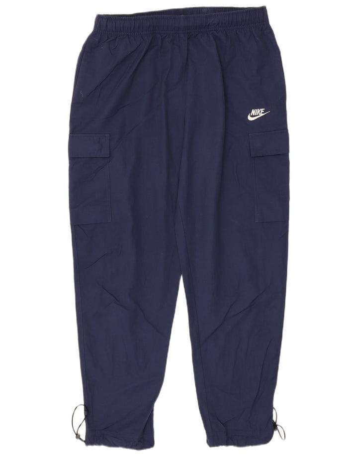 Pantaloni della tuta cargo Nike da uomo in cotone blu navy medio