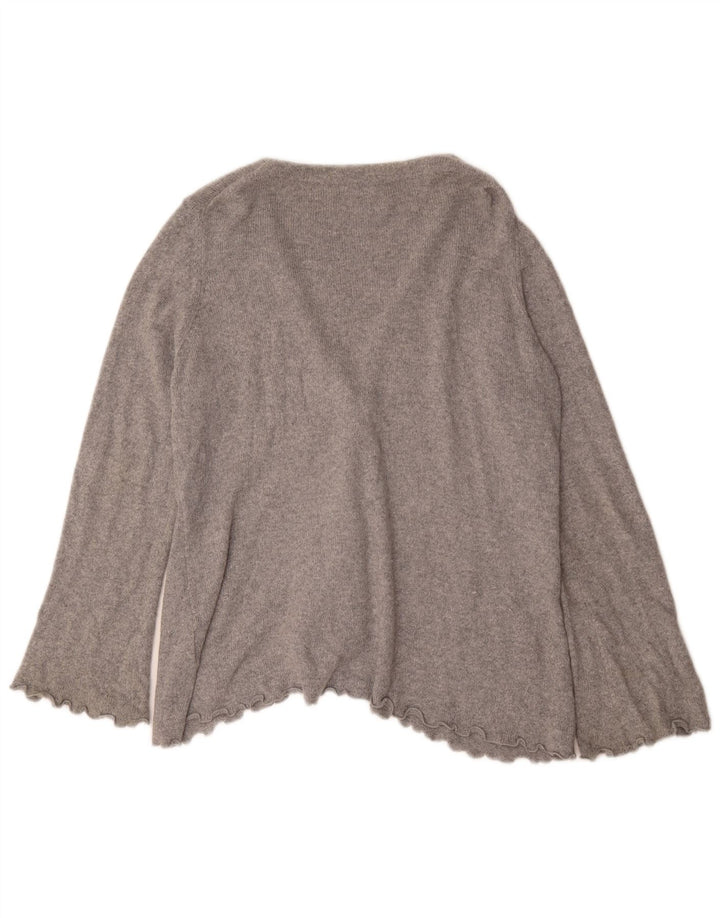 Maglione cardigan da donna Marks & Spencer UK 20 2XL Cashmere grigio