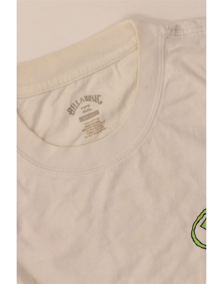Maglietta grafica da uomo Billabong Top piccola in cotone bianco