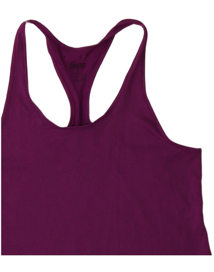 Canotta NIKE Dri Fit da donna UK 8 Small Viola