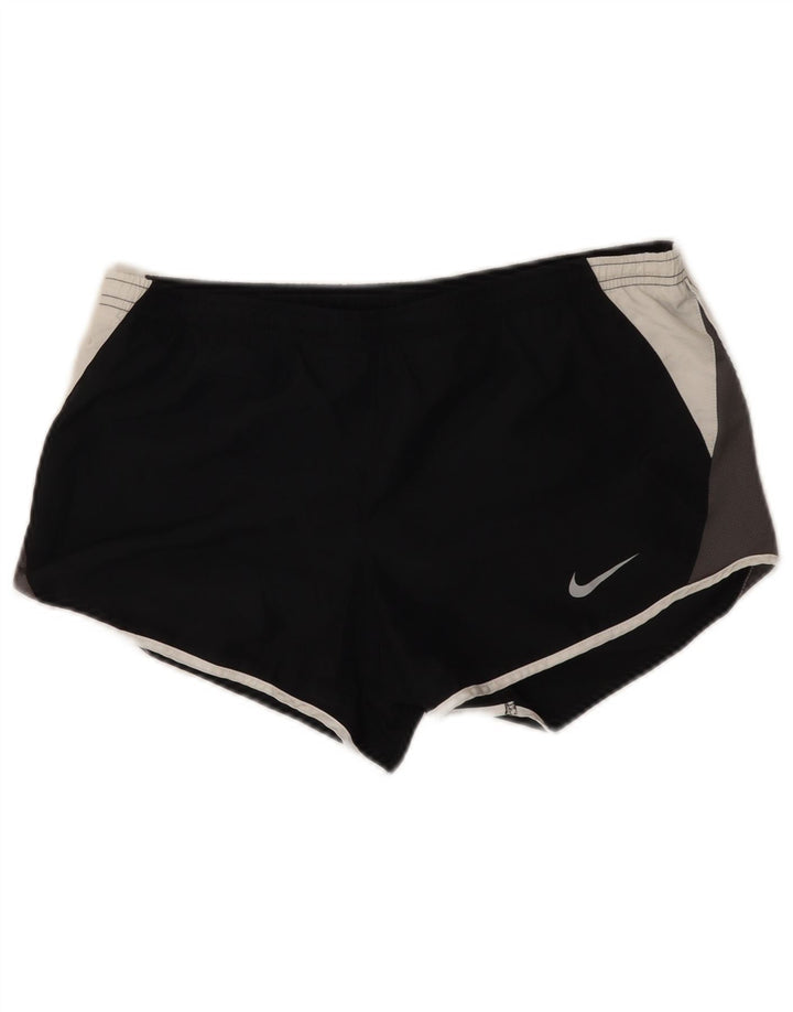 Pantaloncini sportivi Nike da donna Dri Fit UK 10 piccoli poliestere nero