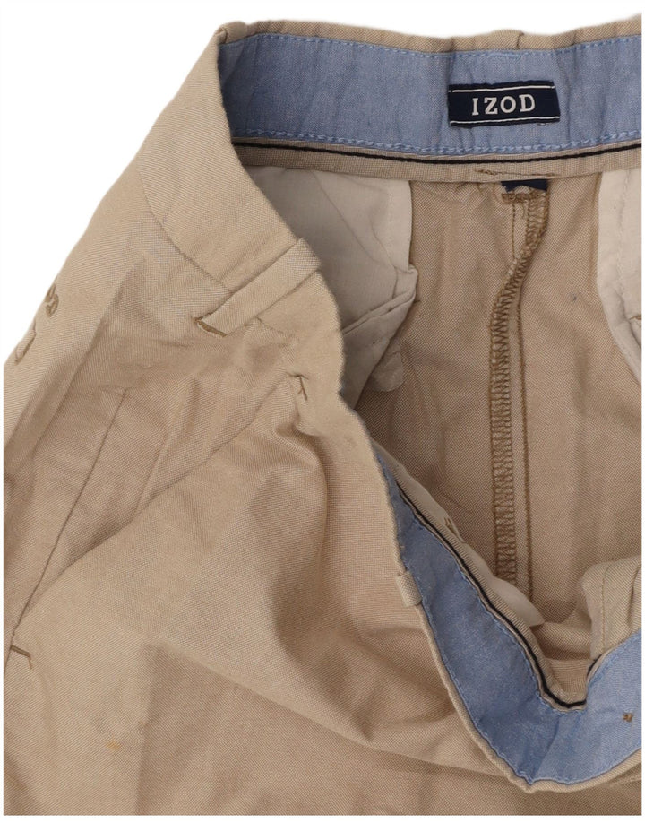 Pantaloncini chino da uomo IZOD W30 beige medio
