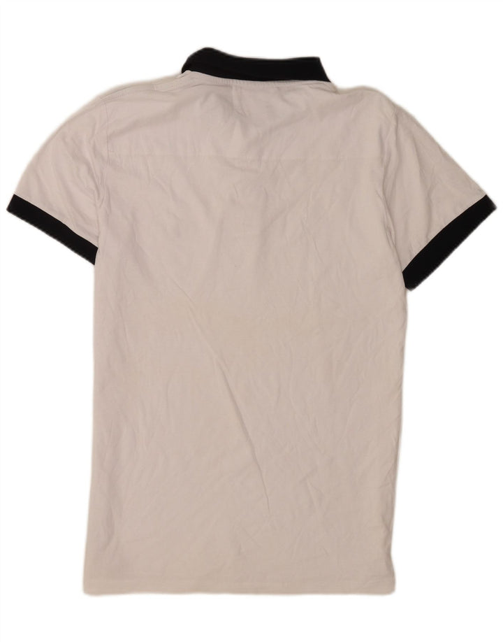 Polo da rugby da uomo French Connection, grande, in cotone bianco