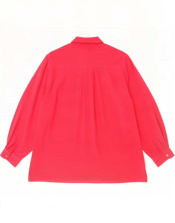 Abito camicia vintage da donna UK 18 XL Rosa