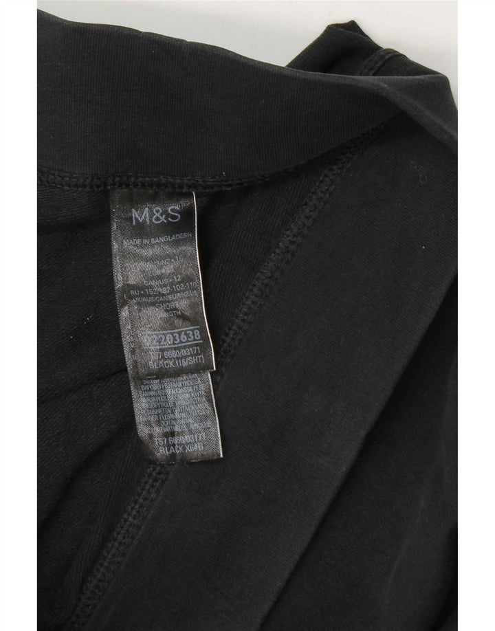 Leggings corti da donna Marks & Spencer UK 16 grande cotone nero