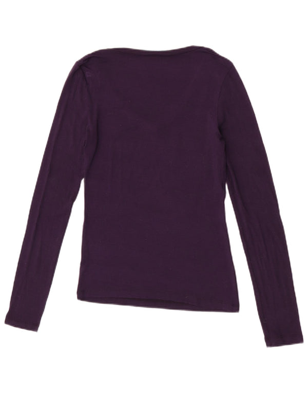 Guess By Marciano Top grafico da donna a maniche lunghe US 1 XS Viola