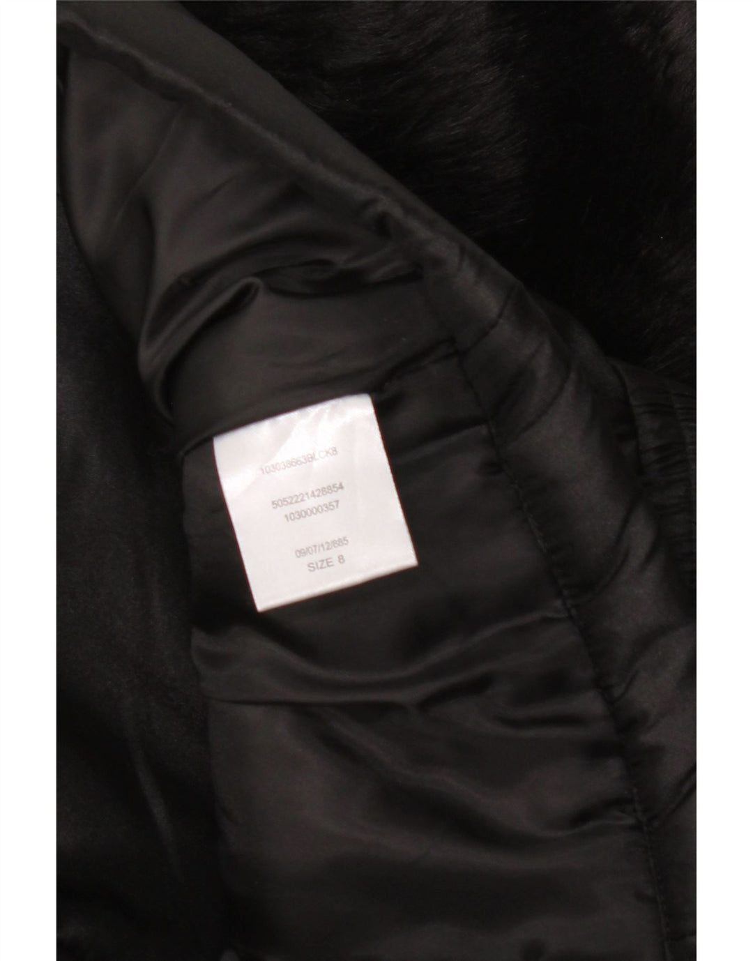 JANE NORMAN Womens Padded Jacket UK 8 Small Black Nylon