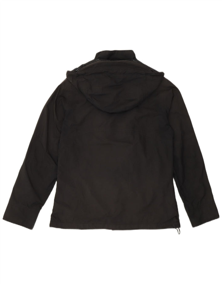 Giacca antipioggia da donna con vestibilità ampia con cappuccio Rohan UK 10 Small Nero Poliammide