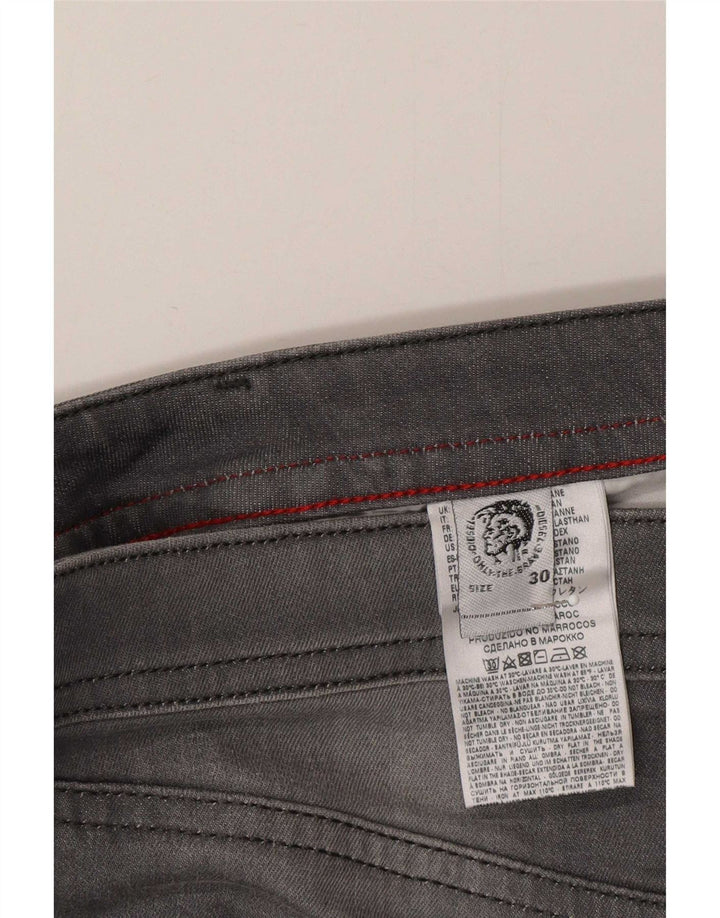 Jeans dritti da uomo Diesel W30 L30 cotone grigio