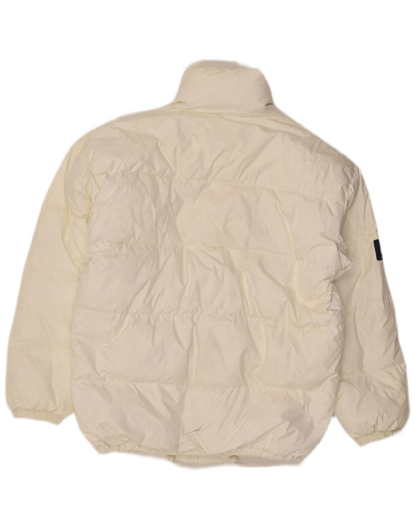 Giacca imbottita da uomo John F Gee UK 40 Large bianca in poliammide