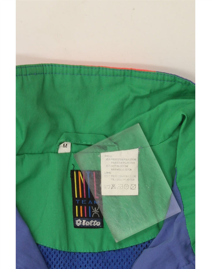 Giacca antipioggia per ragazzi Lotto 11-12 anni Poliestere color block blu medio