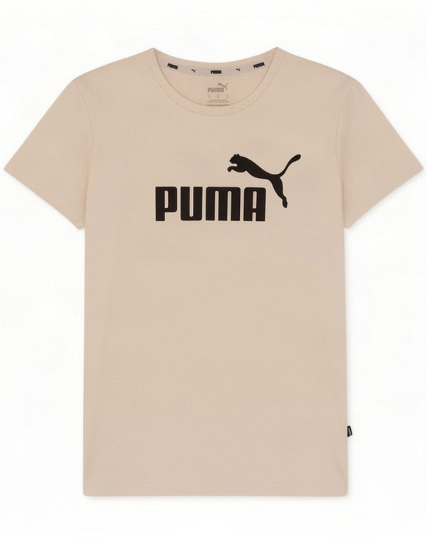 Puma T-shirt grafica da donna UK 12 Medium White Cotton